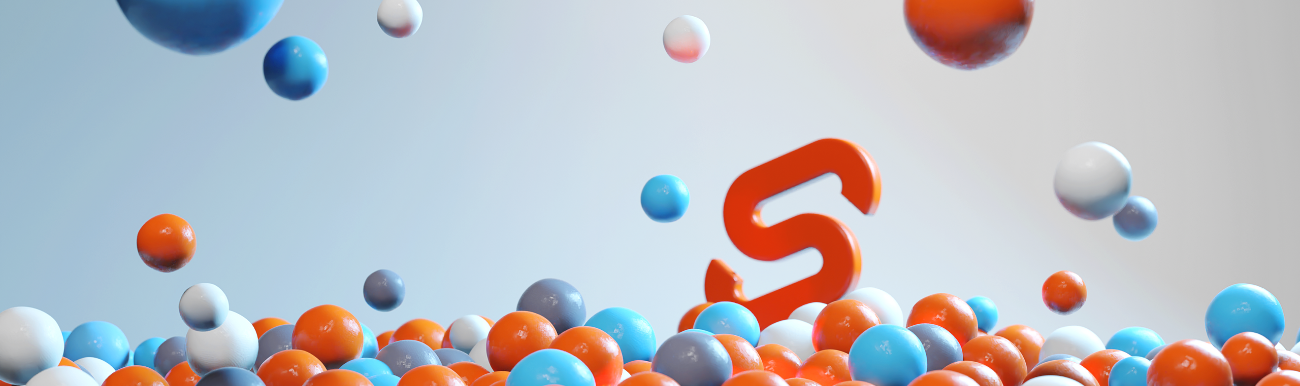 The Svelte logo in a ball pit